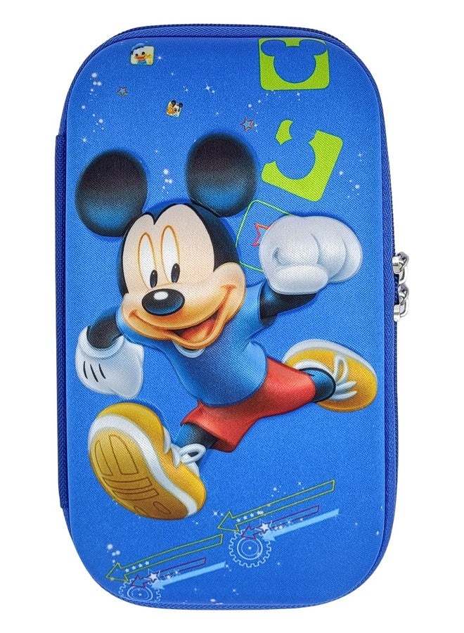 JUGTE Pencil Case 3D Cover Pencil Pouch Bag Compass School Pouch Organizer for Students Kids Premium Stylish Pen Holder Pouch Stationery Box for Boys and Gifts for Kids (Pencil Case Mikky Mouse) - Image 1